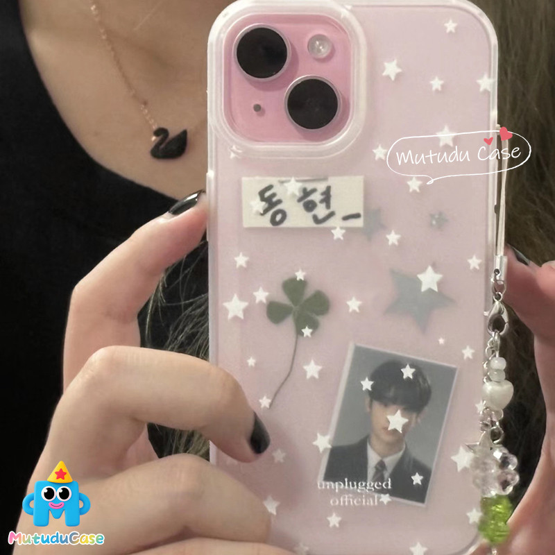 เคสไอโฟน 13 สำหรับ IPhone 15 11 16 13 12 14 Pro Max 7 8 15 16 Plus XR X XS ปกคู่กราฟฟิตี้สตาร์ เคสโทรศัพท์