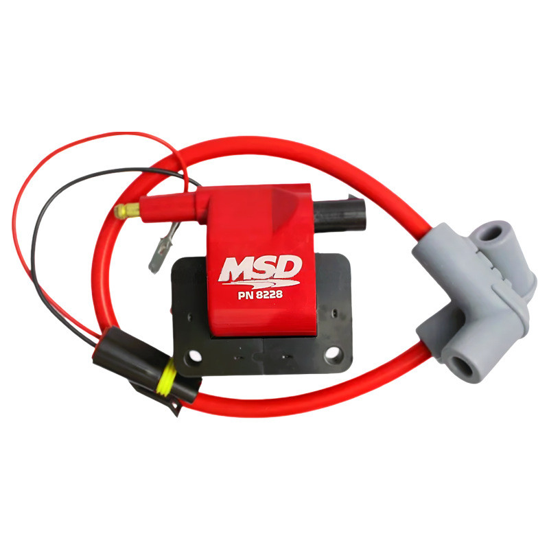 MSD 8228 2-Pin High-Performance Universal รถจักรยานยนต์คอยล์จุดระเบิดเหมาะสําหรับ Fi & Carb รถจักรยา