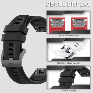 26 22 มม.Quickfit ซิลิโคนสายนาฬิกาสําหรับ Garmin Fenix 6X 5X 7X EPIX Gen 2 สายรัดข้อมือสําหรับ Fenix 6 5 7 955 965 Tactix 7 นาฬิกา