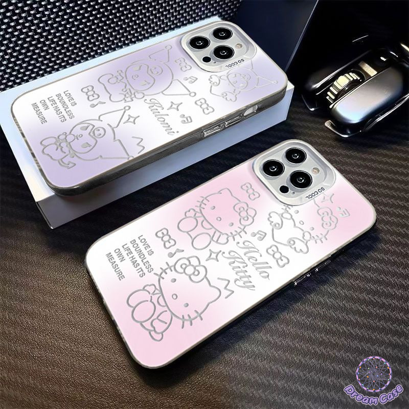 สุด ที่รักคิตตี้แมวน่ารักคุโรมิอ่อน Tpu เคสเข้ากันได้กับ IPhone 15 13 14 11 12 Pro Max 7Plus 8 14 7 15 Plus X XR XS Max