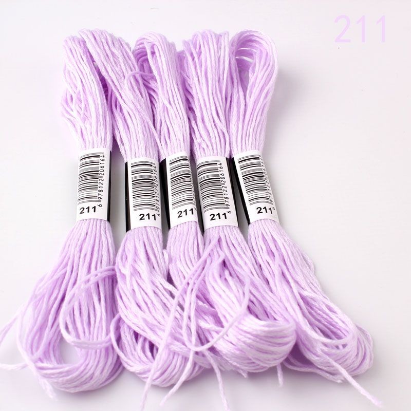 5 Skeins ด้าย DMC 150-326 ปักครอสติส 8 เมตร พรีเมี่ยมสีรุ้งเย็บปักถักร้อยไหมขัดฟัน