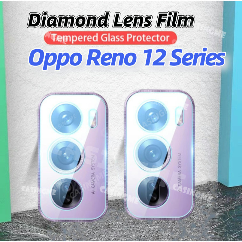 ฟิล์มกระจกกันรอย เลนส์กล้อง เต็มเลนส์ Oppo Reno 12 Pro 11 13 Pro 11F 12F สำหรับ ออปโป้ Reno12 Reno12Pro Reno13 Reno12F