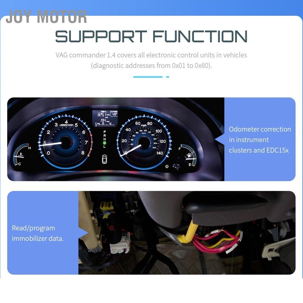 JOY Motor OBD2 เครื่องสแกนเนอร์เครื่องมือวินิจฉัยสำหรับ CAN Commander 1.4 Auto Test อุปกรณ์ซ่อม