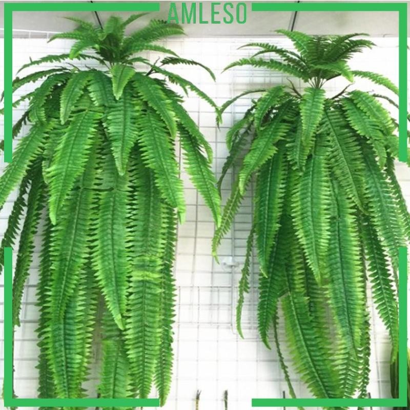[Amleso] 1x พืช Vines เฟิร์นหวายเปอร์เซียปลอมแขวนพืชสําหรับตกแต่งบ้านปาร์ตี้