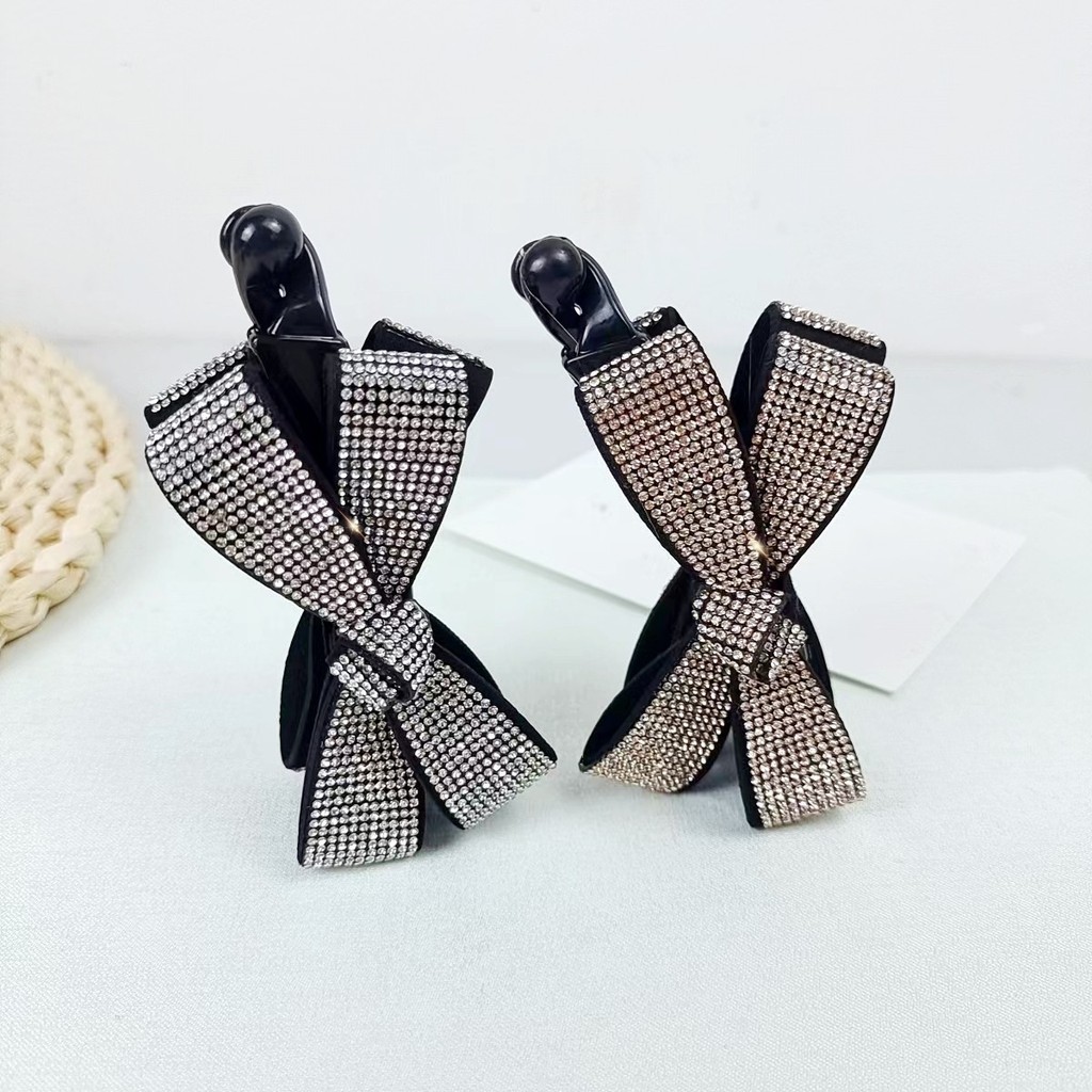 Rhinestone Back Head Anti-Slip กล้วยคลิปแนวตั้งคลิปผมหางม้าคลิปปริมาณผมขนาดเล็ก Simple High-End อุปกรณ์เสริมผมผู้หญิง