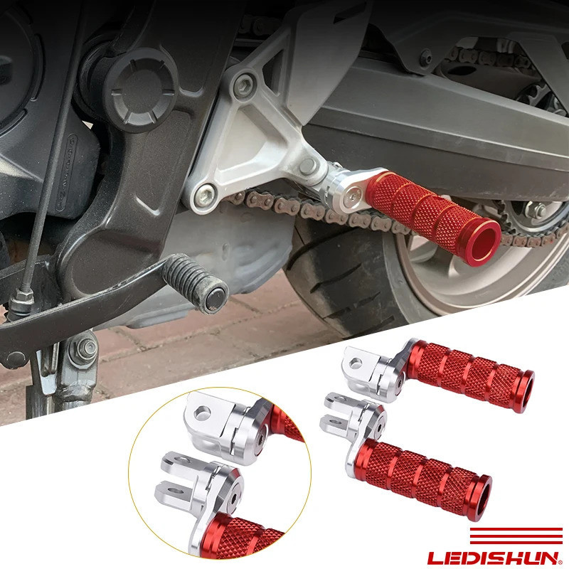 รถจักรยานยนต์ปรับด้านหน้าพักเท้า Footpeg เท้า Peg Pedals ใช้งานร่วมกับ Honda GROM VTR250-F MXS125 MS