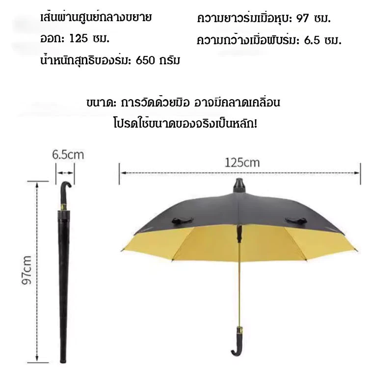 ร่มพับสองชั้นกันแดดกันฝนอัตโนมัติ UV เปิดปิดเพียงปุ่มเดียว ขนาดใหญ่ thumbnail 10