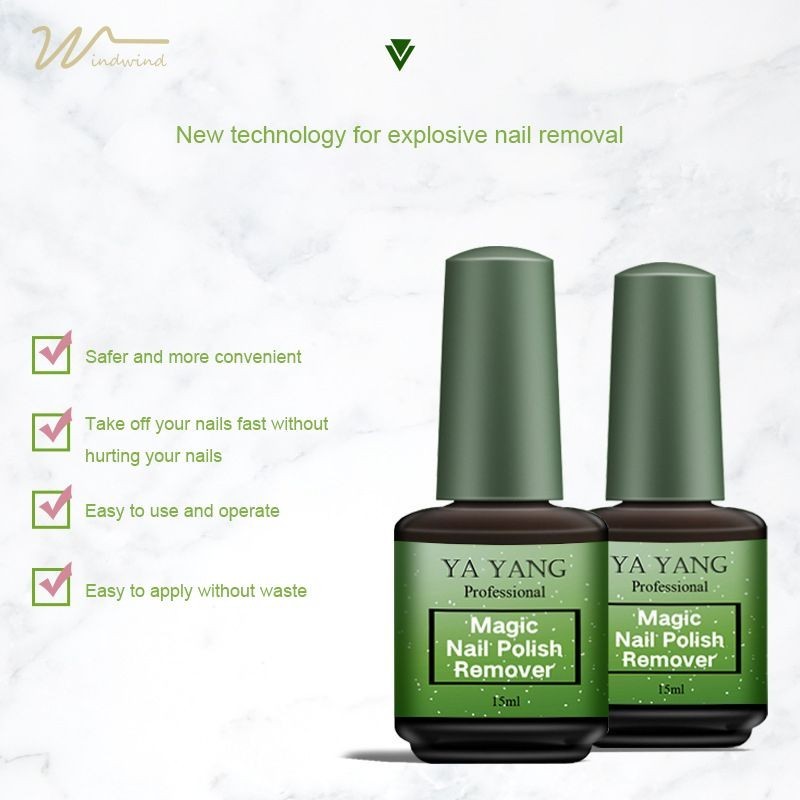 [Windind]น้ำยาล้างสีเจล น้ำยาถอดสีเจล น้ำยาระเบิดสีเจล 15ml-wind