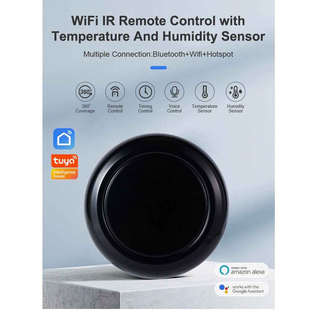 ควบคุม Tuya IR Universal Remote รุ่น JM06 Pro และ JM05 อุปกรณ์ควบคุมรีโมท IR เช่น แอร์ ทีวี รองรับ A