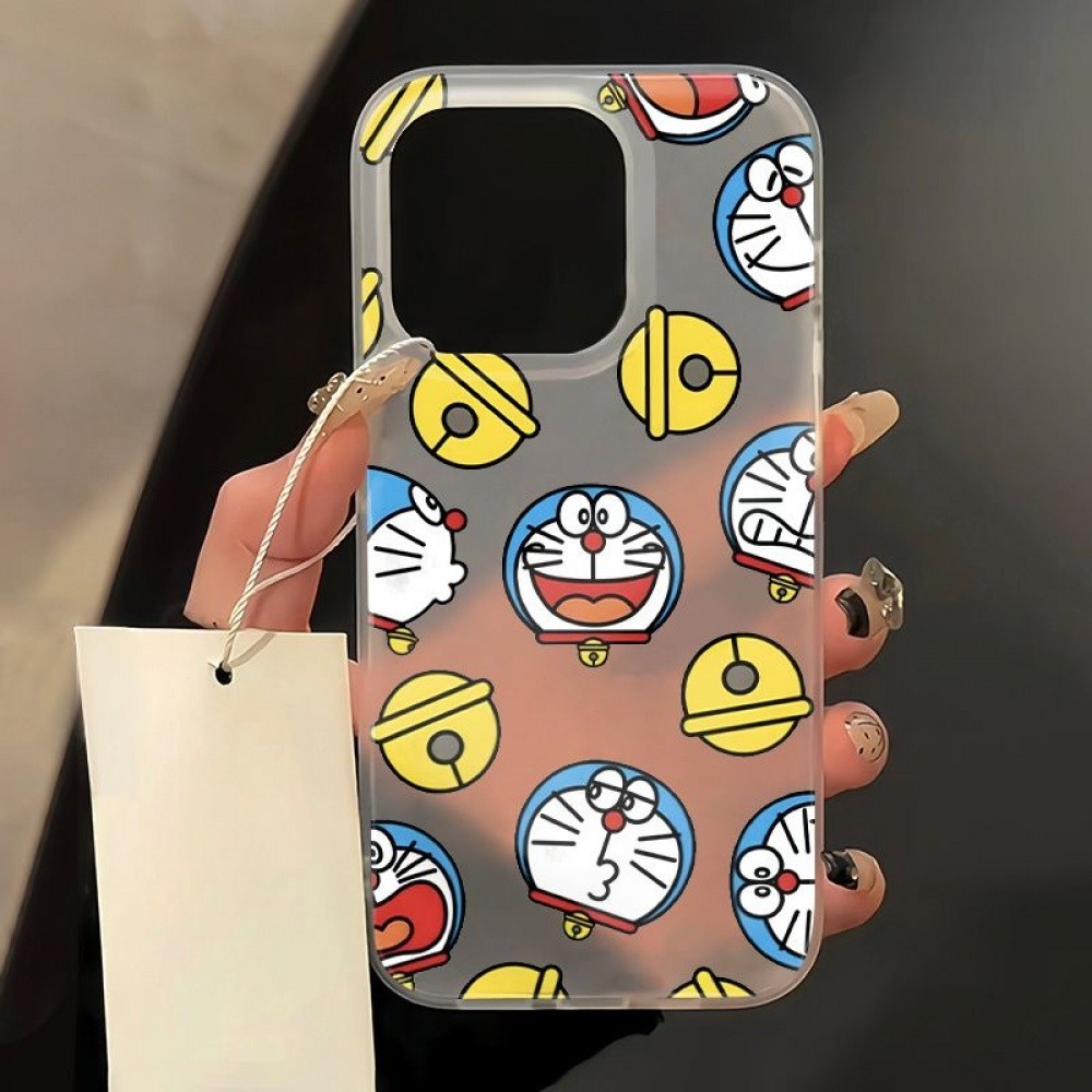 เคสโทรศัพท์โดเรม่อนเบลล์สําหรับ ไอโฟน 11, /16 12 / 13 / 14 / 15มือโปร สูงสุด บุคลิกภาพที่สร้างสรรค์ที่น่าสนใจ เปลือกใส กันน้ํา กันกระแทก เคสป้องกัน