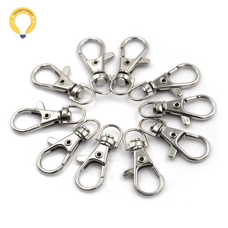 [neogrange] 10 ชิ้น/เซ็ตเข็มกลัดกุ้งก้ามกรามหมุนทริกเกอร์คลิป Snap Hook กระเป๋าพวงกุญแจรถพวงกุญแจ TH