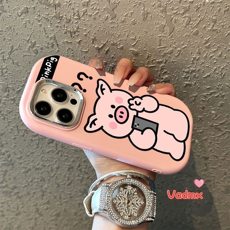 ตลกถ่ายภาพหมูสีชมพูปลอกสําหรับ Honor 90 Lite GT X9B X9A 90 Lite X9 5G X8 4G Magic 6 Pro 200 100 90 80 70 60 30 Pro Lite คําถาม Mark หมูคลุมทั้งหมดกล้องเคสโทรศัพท์