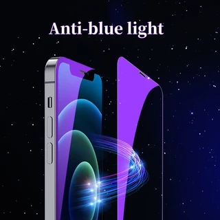 ฟิล์มกระจกนิรภัยป้องกันแสงสีฟ้า 10Dสำหรับ iPhone 17 11 16 XR 6 7 8Plus15 14 13 12 ProMax 6 7 8 SEฟิล์มนิรภัยป้องกันดวงตา