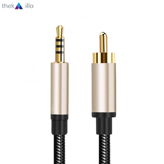 【ของแท้ 100%】ดีลพิเศษ Digital Coaxial Audio Video Cable Hdtv Stereo Spdif Rca ถึง 3.5 มม.แจ็คปลั๊กสายสําหรับทีวีเครื่องขยายเสียง