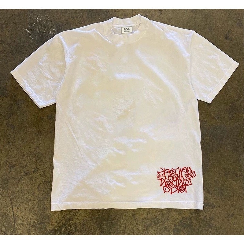 COD (จัดส่งในกรุงเทพฯ) MAO Shop OVERSIZE White T-shirt - ผ้าฝ้ายแฟชั่นคอกลมแขนสั้นเสื้อยืดผู้หญิง #51063