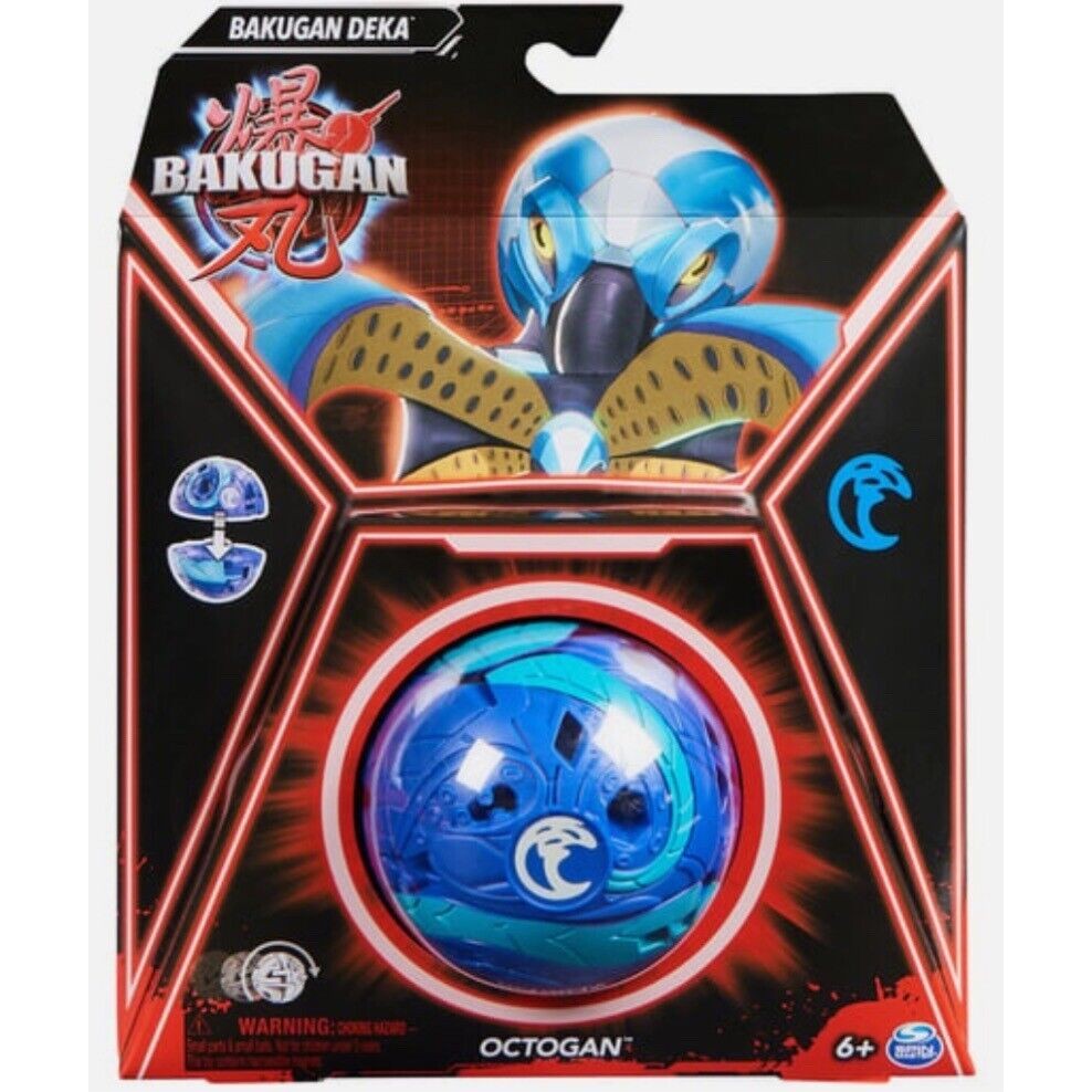 Bakugan Deka Pack - ฟิกเกอร์ Octogan (สีน้ําเงิน) - NEW & SEALED - PACKAGING EXCELLENT