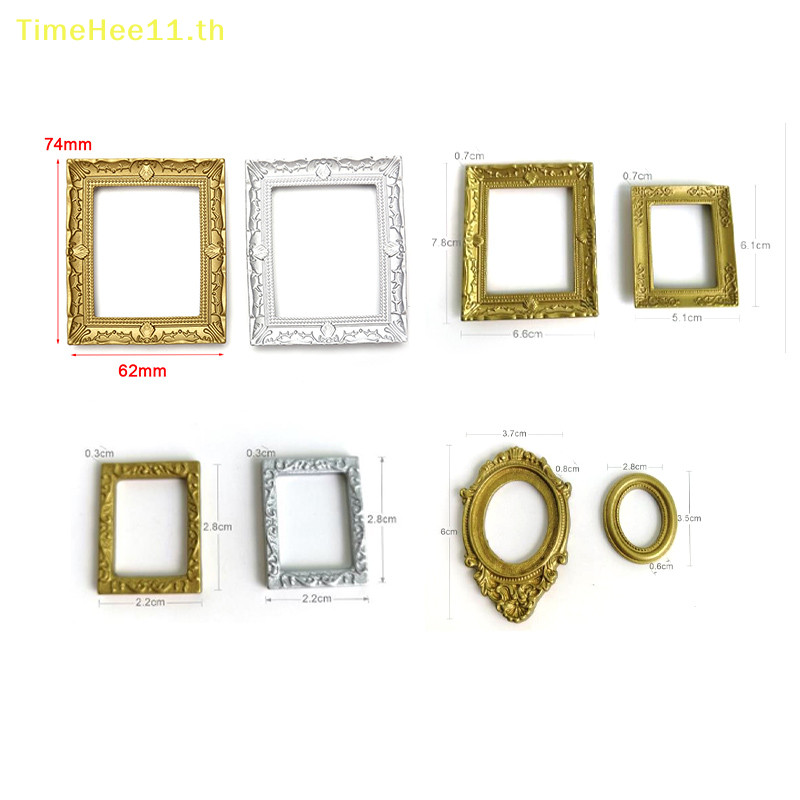 TimeHee 1:12 Scale Retro กรอบรูปสําหรับตกแต่งตุ๊กตา DIY เครื่องประดับอุปกรณ์เสริม TH