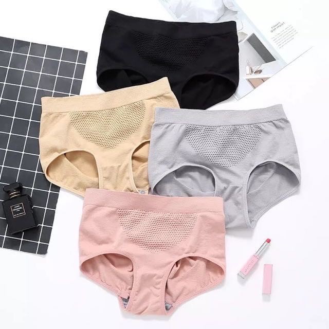 CynthiaShop พร้อมส่งกางเกงในผ้าทอ กระชับหน้าท้อง เก็บก้น