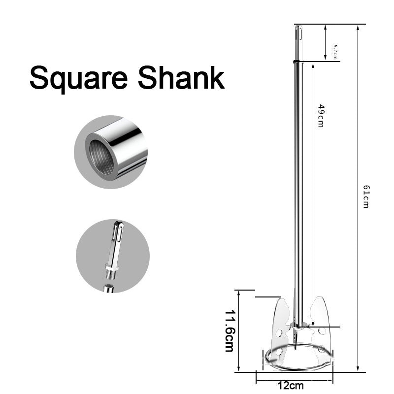 เครื่องมือกวนผสมปูนซีเมนต์อเนกประสงค์สแตนเลสผสมก้านพายสีโป๊วผสมแท่งสําหรับเครื่องผสมคอนกรีตไฟฟ้า - รูปที่ 5