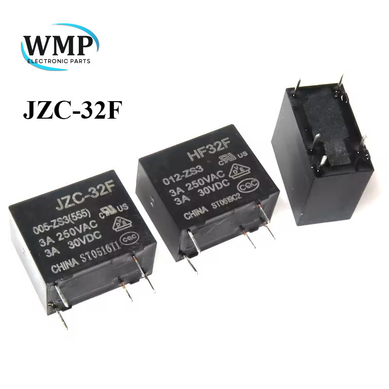 รีเลย์ JZC-32F HF32F 005 012 024 -HS HF32F 5V 12V 24V 10A 4PIN 5PIN รีเลย์ใหม่และต้นฉบับ