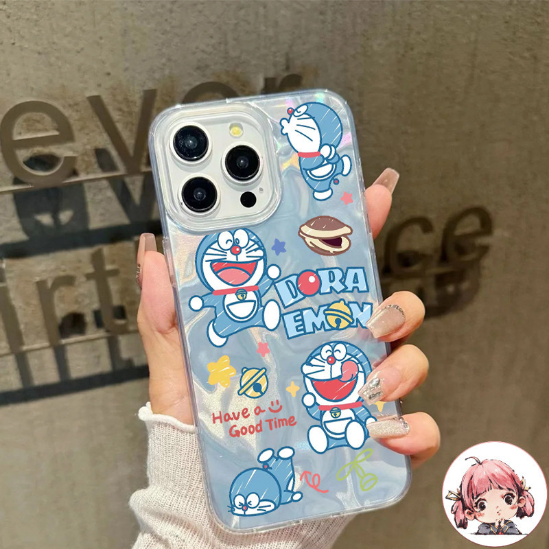 ins ของแท้, โดราเอมอน, ต้านทานการวางกรณีโทรศัพท์การ์ตูน ไอโฟน11 For iPhone12 13 14 15Pro MAX X XS XR XS 7 8Plus SE2020 – โปรปัง