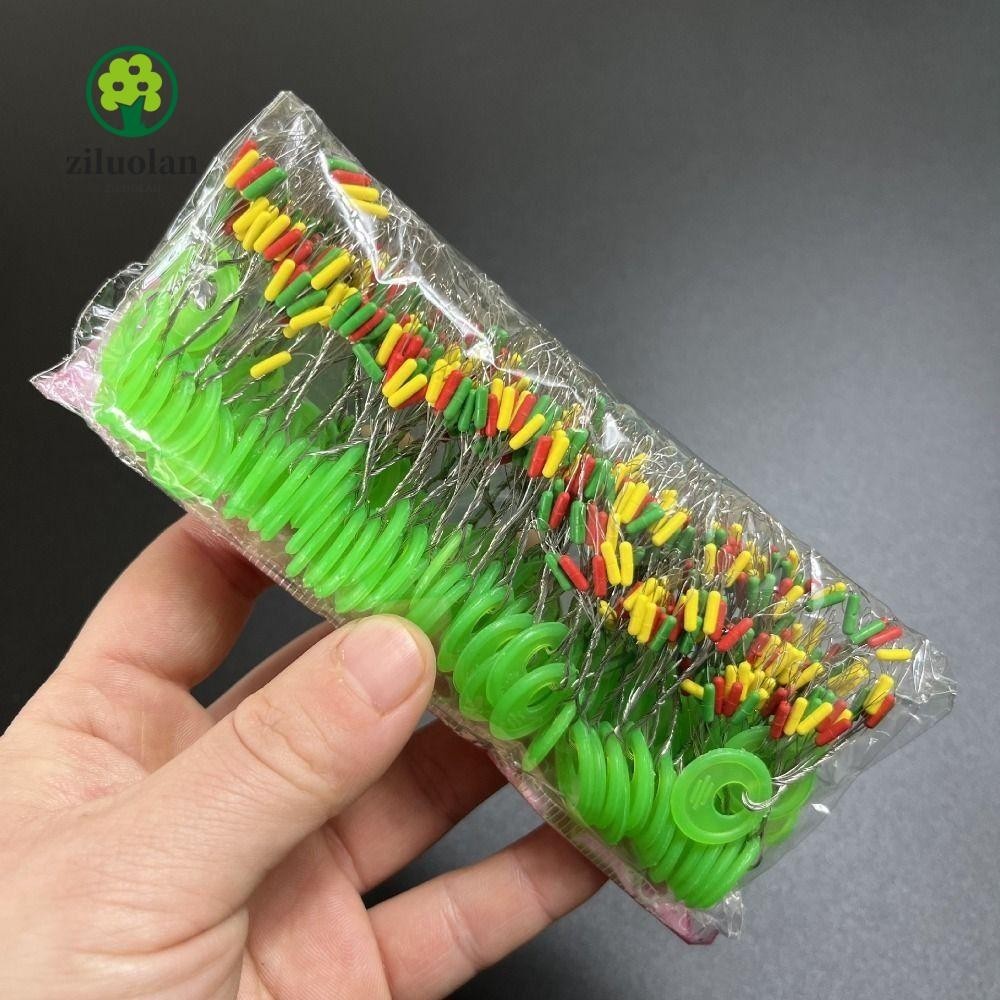 Ziluolan 600 ชิ้น 100 กลุ่มตกปลา Bobber Stopper, Line Tackle อุปกรณ์เสริมตกปลายาง Bean, Soft Float สีสัน Space Beans Lakes Rivers Sea