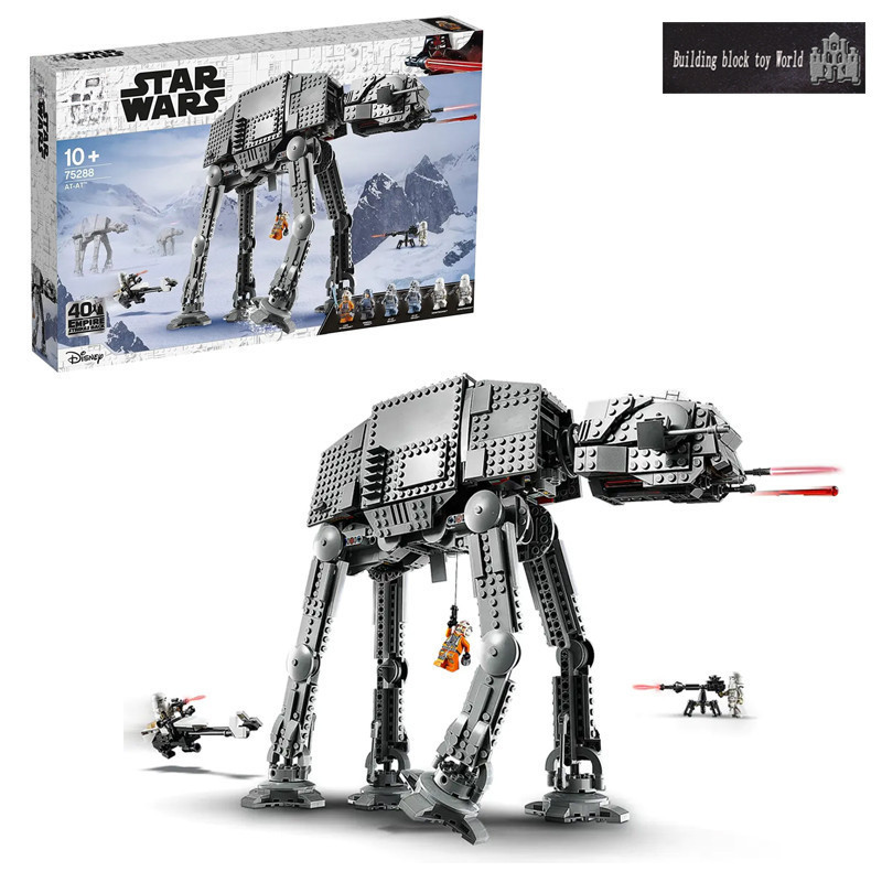 บล็อกตัวต่อซีรีส์ Star Wars,AT-AT 75288,ของเล่นเด็กชายและเด็กหญิงสําหรับผู้ใหญ่และของขวัญ