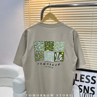 TOMORROW- เสื้อOVERSIZE/C20 รุ่น T-4016 NATURE FOR EVER TOMORROW FLOWER