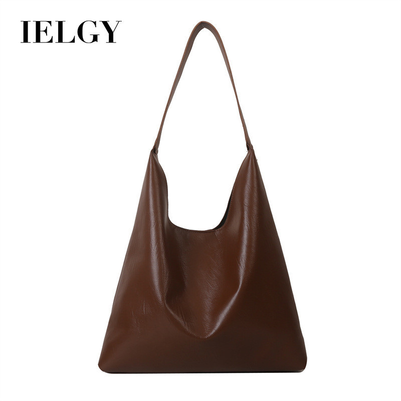 Ielgy ขนาดใหญ่-ความจุแฟชั่น Texture pu Commuter Bag All-Match One-Shoulder Underarm