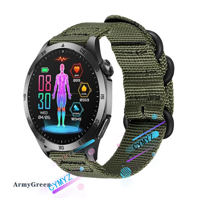 สาย PH Life HR5 สายไนลอน PH Life HR4 Pro สายสมาร์ทวอทช์ สายรัดข้อมือแบบสปอร์ต