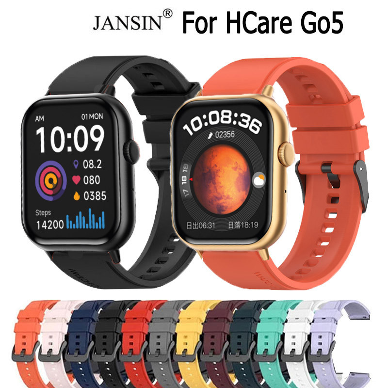 Hcare Go5 สายรัดซิลิโคนสําหรับสายนาฬิกา HCare