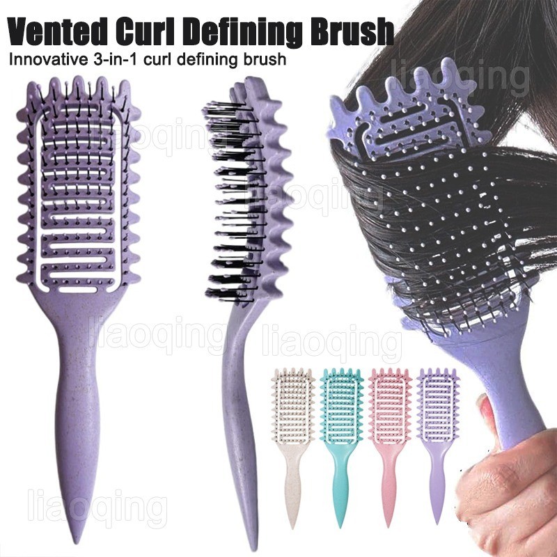 Curl Dinning Brush Vented Hair Brush แปรงผมหยิก Define จัดแต่งทรงผมแปรงสําหรับผมหยิก Shaping & Dinning Curls สําหรับผู้หญิง