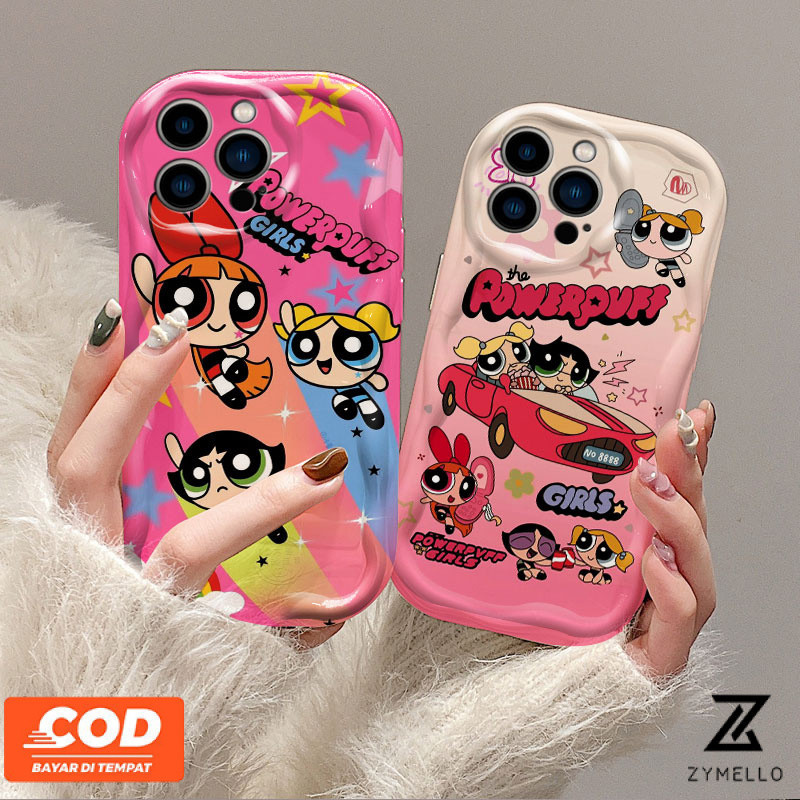 VIVO V30 5G V29 S1 V27 5G V27 Pro V27E V25 V25E V23 V23E V15 V20 Pro Rainbow Powerpuff หญิงกันกระแทก TPU เคสโทรศัพท์