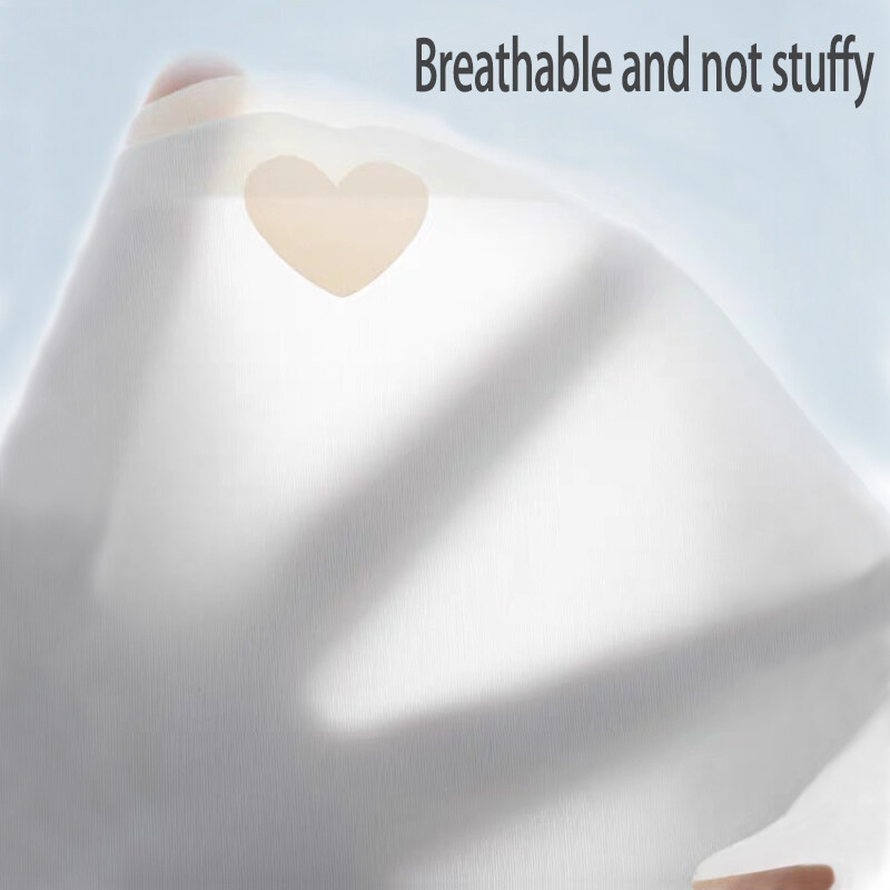 YTL กางเกงผู้หญิง ไร้ขอบ ผ้านิ่ม รูปหัวใจน่ารัก ไม่มีการเก็บขอบขา แต่งขอบหยักสีทูโทน #5166 - รูปที่ 5