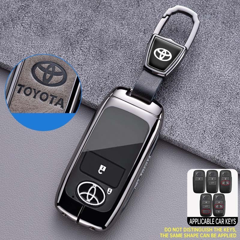 Toyota Veloz AVANZA 2024 Yaris Cross 2024 G Raize 2023 Wigo 2023- 2024 Rush key Case Cover สังกะสีอัลลอยด์อุปกรณ์เสริมพวงกุญแจ