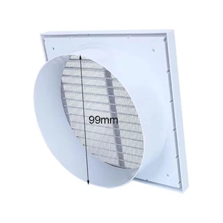 MILD 1 ชิ้น Fresh Air Exhaust Outlet, ตะแกรงเพดานผนังฝาครอบกระจังหน้า Air Outlet, สีขาวท่อระบายอากาศพลาสติกเครื่องปรับอากาศ Outlet