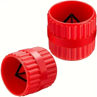 1 PC ท่อ Deburring Reamer สีแดง Inner-Outer Reamer ท่อ Chamfer เครื่องมือสําหรับ PVC ทองแดงอลูมิเนียมหลอด
