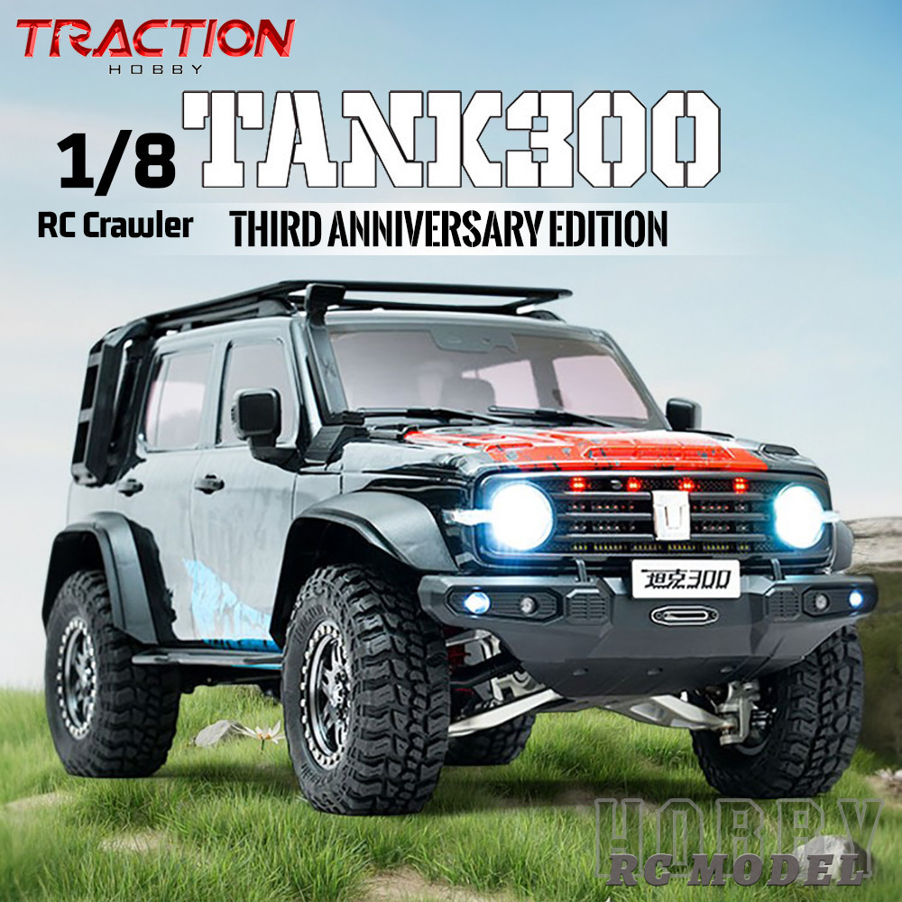 TRACTION HOBBY KM 1:8 TANK300 3rd Anniversary Edition 2.4GHz RTR 1/8 RC รีโมทคอนโทรลไฟฟ้ารุ่นรถ Off-