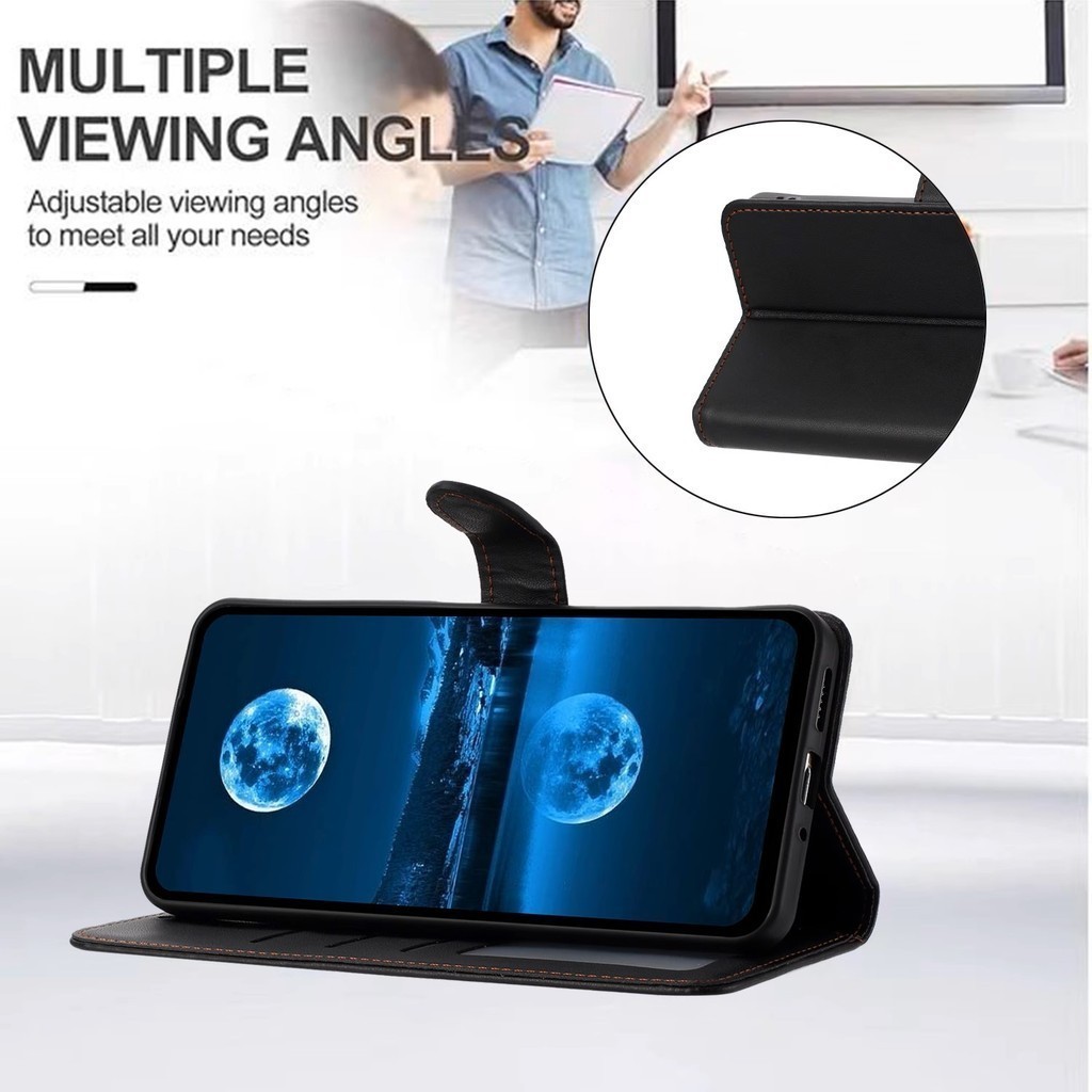 เคสโทรศัพท์ ฝาพับ ล็อค สำหรับ VIVO - Y03 Y18 Y28 Y100 Y11 Y12 Y15 Y17 Y20 Y12S Y12A Y21 Y21T T1X Y02 Y02S Y15S Y01 Y91C - รูปที่ 2