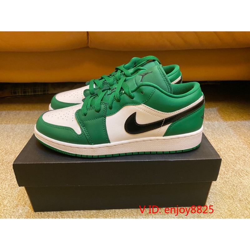 Treatment Air A/J 1 Low A/J 1 Little Celtic Black Hook สีขาวสีเขียว Low Cut 553560-301