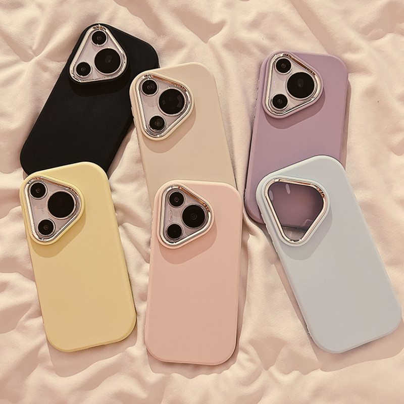 ใช้งานร่วมกับสําหรับ Huawei Pura 70 Pro Ultra ART Nova 12 11 Pro Ultra 12i Y72 Honor 200 Pro 30 Pro Lite ฝาครอบ Macaron สาวกล้องกันชนนุ่ม Liquid พร้อมถุงลมนิรภัยกันกระแทกเคสโทรศัพท์