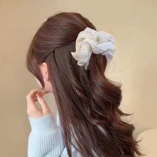Big Scrunchie แฟชั่นเกาหลีบุคลิกภาพที่สวยงามอเนกประสงค์ขนาดใหญ่ผม Tie ขนาดใหญ่ลําไส้แหวนผมอุปกรณ์เสริมผม