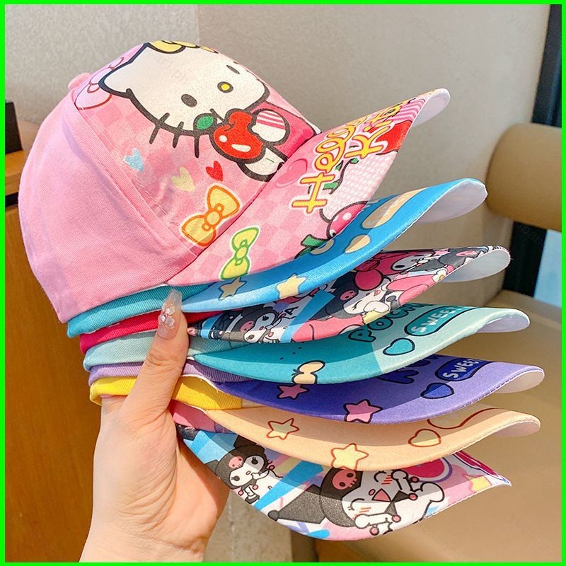 Yb1 Sanrio Kuromi Cinnamoroll ฤดูใบไม้ผลิและฤดูใบไม้ร่วงใหม่การ์ตูนเป็ดลิ้นหมวกเด็กเบสบอลหมวก