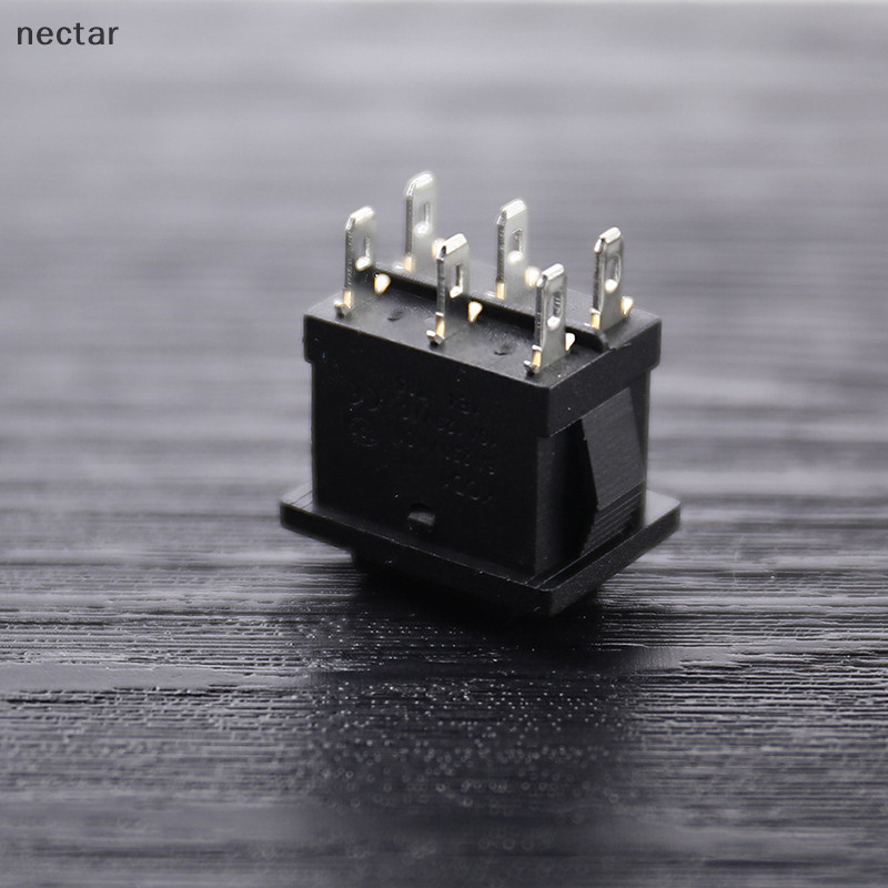 Tar KCD2 Mini สีดํา 6PIN เปิด/ปิด/บน Rocker Switch เรือ Rocker Switch เกียร์ที่สาม N