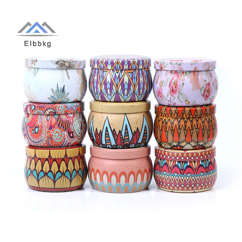Eibbkg สไตล์ชาติพันธุ์ Tinplate ขวดปิดผนึก DIY Candy เครื่องประดับคอนเทนเนอร์กล่องขาย