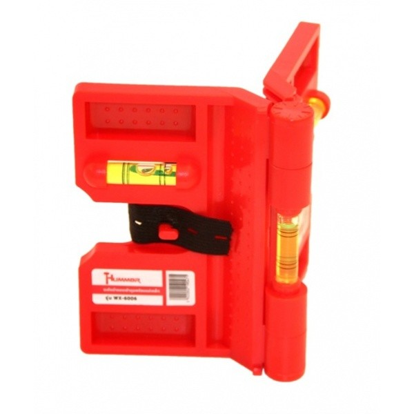 GlobalHouse HUMMER ระดับน้ำแบบเข้ามุมพร้อมแม่เหล็ก ขนาด 15 ซม. รุ่น WX-6006 สีแดง สินค้าของแท้คุณภาพดี