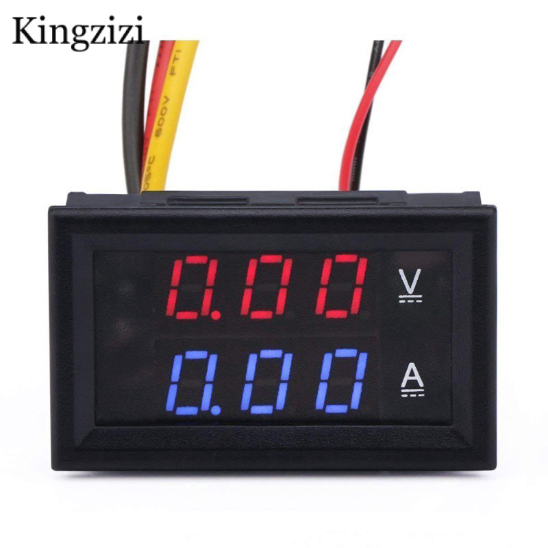 Dc0-100v 1A 10A 50A 100A ดิจิตอลโวลต์มิเตอร์แอมป์มิเตอร์ 2 in1 มัลติมิเตอร์ DC4-30V แรงดันไฟฟ้า Ampere เมตรโวลต์ Amp Gauge แผง
