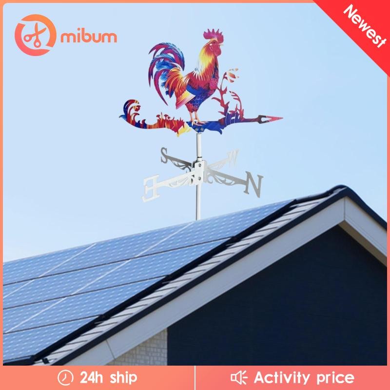 [Mibum] เครื่องประดับ Weathervane Weathercock ทิศทางลม Vane สําหรับลานบ้านไร่
