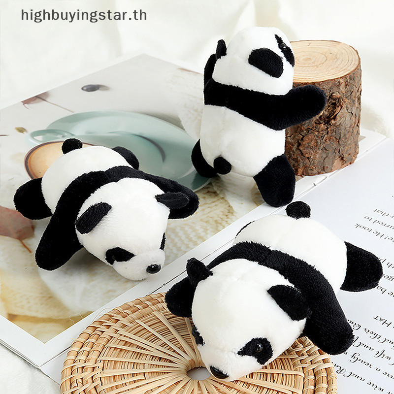 Hsth เข็มกลัดแพนด้า ตุ๊กตา หมี สัตว์ การ์ตูน Pin Fluffy Plush น่ารัก เข็มกลัด Pin HOT