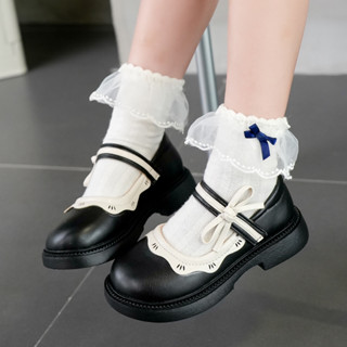 สาวเจ้าหญิงรองเท้าหนังคลาสสิกฤดูใบไม้ผลิฤดูใบไม้ร่วงเด็กแฟชั…